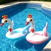 Flotador para niños con asiento de animal transfronterizo, flotador inflable con asiento, yate con asa, flotador de natación infantil de dibujos animados, fabricantes, lote