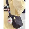 Nuevo bolso bandolera de lona de nailon de gran capacidad, moderno y de estilo japonés y coreano.