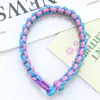Nuevo Lanyard para Teléfono Móvil Huayang de Bloques de Color Tejido a Mano Corto Versátil Fuerte Llavero Correa de Muñeca para Bolso