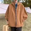 Chaqueta exterior estilo montaña para hombre, chaqueta con capucha retro de moda para otoño de corte holgado, chaqueta de trabajo casual funcional estilo japonés