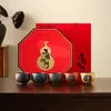 Taza de Arcilla Púrpura Cultural y Creativa de la Ciudad Prohibida Taza de las Cinco Bendiciones Cerámica Yixing Taza de Maestro Juego de Tazas de Té Souvenir de Empresa Regalo Logo Personalizable