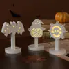 Amapola Halloween Murciélago Araña Sombrero Calavera Recorte Huevo de Pascua Lámpara Silueta Adorno Portalámparas Yeso Molde de Silicona