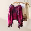 Li Brocade Satin Turtlon Shawl Sunscreen Scarf Grande Lenço Quadrado Âncora Mesmo Estilo Moda Praia Cachecol Primavera e Verão