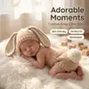 Roupa de Coelho Pequeno Tricotada à Mão em Lã para Fotografia de Bebê Roupas para Fotografia de Lua Cheia de Recém-nascido Adereços Produto Novo Transfronteiriço