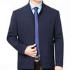 Chaqueta Nueva de Primavera y Otoño Abrigo para Hombre Ropa para Hombres de Mediana Edad Otoño Cuello Medio Superior Líder