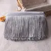 En Stock 10cm Poliéster Trenzado Seda de Hielo Fleco Traje de Escenario Cortina Alfombra Borla Decorativa Adorno de Encaje Venta al por Mayor