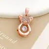 Pingente Popular, Peixe Dourado Cisne Inteligente Acessórios para Joias DIY, Zircônia Microcravejada Design de Nicho, Acessórios que Não Desbotam