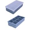 Caja de hielo para el hogar de 8 cubitos de hielo, de grado alimenticio, resistente a bajas temperaturas, desmoldeo rápido con tapa, sabor antiadherente, apilable.