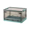 Caja de Almacenamiento Plegable de Plástico para Libros de Dormitorio de Estudiantes Armario de Almacenamiento de Ropa Plegable de Doble Apertura para Montaje en Coche al Aire Libre