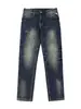 Ropa para Hombre Casa de Arce / Nuevos Jeans Rotos y Desgastados para Hombre de Primavera y Otoño, Corte Slim, Ligeramente Cónicos, Pantalones Desgastados con Parches Frescos y Elegantes