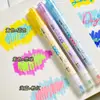 Plumón Resaltador Tianzhuo de Color en Capas con Doble Punta y Brillo Metálico para Diario, Resaltado, Dibujo y Dibujo DIY con Puntas Gruesa y Fina