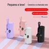 Power Bank Cápsula Portátil Pd Carregamento Rápido 20W Vem com Cabo Certificado Coreano Kc 5000 Mah Fonte de Alimentação Móvel Carregamento Rápido