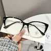 Nuevas Gafas Cat-Eye de Estilo Vintage en TR90 con Montura Grande, Acabado de Alta Gama, Adecuadas para Mujeres Sin Maquillaje