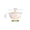 Tiktok Camellia cerâmica Bucket Bowl doméstico instant noodle bowl grande Bowl Nordic high-looking bowl plate tableware bowl prato atacado