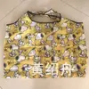 Bolsa de compras plegable Spot 210D bolsa tipo chaleco de dibujos animados portátil grande