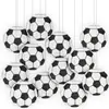Linternas de Papel de Fútbol del Mundial Decoración para Fiestas de Cumpleaños Infantiles, Linternas Colgantes con Temática Deportiva