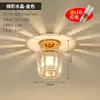 Jiaoying Nórdico Pasillo Vestíbulo Entrada Cristal de Gama Alta Escalera Balcón Cromo Bauhaus Lámpara de Techo Hierro Otro