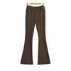 Otoño Nuevo Chicas Picantes Cintura en V Súper Elástico Cadera Estrecha Micro-pantalones Cintura Alta Estilo Americano Casual Ajustados Acampanados
