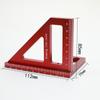 Trazador para carpintería 45 grados 90 grados escuadra regla de ángulo regla triangular trazador trazador regla de aleación de aluminio