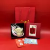 Nuevo Colgante Llavero Amigo Lindo Cadena para Teléfono Móvil Correa para Bolso Colgante de Regalo para Amigos Oro Puro 999