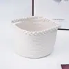 Fabricante Original Cesta de Almacenamiento de Cuerda de Algodón Producto Nuevo Cesta de Cuerda Trenzada Cesta Tejida para Ropa Sucia Cesta de Almacenamiento Plegable