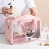 Bolsa cosmética esmerilada hecha a medida de fábrica, Neceser portátil de viaje, Bolsa de almacenamiento, Bolsa de almacenamiento para exteriores, Artículo esencial de almacenamiento portátil