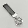 Novo carro chaveiro de alta qualidade PU couro corda pingente simples masculino ferradura de metal fivela anti-perda pingente