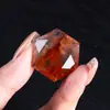 Piedra en bruto de cristal natural colgante de cristal hexagrama colgante de espécimen mineral accesorio adorno de cristal hexagrama