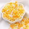 3-8mm ABS Furo Reto Pérolas de Imitação Redondas Contas Artesanais DIY Pulseira Colar Materiais para Miçangas Acessórios de Vestuário