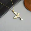 Collar de Zirconia Gota de Agua Transfronterizo Europeo y Americano Más Vendido para Mujer Nicho Exquisito Moda Versátil Cadena de Clavícula de Acero de Titanio de Gama Alta para Mujer
