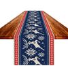 Novo Caminho de Mesa de Natal Transfronteiriço Papai Noel Rena Boneco de Neve Estampa de Linho Sala de Estar Mesa de Centro Mesa de Jantar Decoração