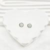 Titanio F136 labio aubao clavo plano fondo plano disco OP pin pendiente Hueso de la oreja perforación corporal humana joyería aleación de titanio Hueso de la oreja clavo