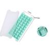 Forma de Gelo de Silicone Personalizada de Fábrica 36 Grades Caixa de Gelo Caseira Recipiente de Gelo de Grau Alimentício Molde de Caixa de Gelo Forma de Gelo Quadrada Pequena