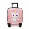 Maleta Trolley para Niños al por Mayor 18 Pulgadas 3D Dibujos Animados Estéreo Linda Maleta Rueda Universal Maleta Contraseña Estuche de Abordaje