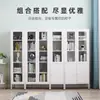 Mueble aparador moderno minimalista de acero blanco mueble alto estilo industrial cómoda armario de balcón armario para ventanal bajo mueble mueble de almacenamiento