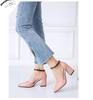 202232-46 Europa y Estados Unidos palabra sexy con combinación de colores en la boca Zapatos Four Seasons boca baja puntiagudos tacones altos gruesos jóvenes Comercio exterior