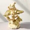 Figurillas de Elefante Marfil, Guan Gong, Li Jing, Niños Dragón y Grulla, y Otros Adornos Tallados, Artesanías Creativas de Estatuas de Buda