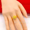 Anillo de Copo de Nieve de Diamante Brillante Chapado en Cobre Dorado Venta Caliente Xiaohongshu Diseño Versátil para Dedo Índice Joyería al por Mayor