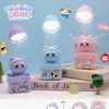 Lámpara de Mesa Mecedora Nueva de Dibujos Animados Transfronteriza, Linda Lámpara de Crema Hecha a Mano DIY, Lámpara de Escritorio Pequeña para Dormitorios de Estudiantes
