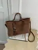 Cross2026 Otoño/Invierno Nuevo Elegante Casual Versátil Bolso de Mano Tote Gran Capacidad Bolso de Hombro Único Cruzado