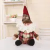 Decoraciones Navideñas Transfronterizas Muñecos de Dibujos Animados Hombre Viejo Copo de Nieve Tela a Cuadros Muñecos Adornos para Árbol de Navidad Regalos de Navidad