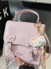 Mochila Coreana Simple de Color Sólido para Mujer, Nueva Colección Primavera 2026, Bolso de Hombro Texturizado de Moda, Bolso de Mano Dulce
