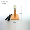 Base de lámpara de mesa de madera maciza base de madera portalámparas enchufable base de tornillo e27 base e14 bricolaje con cable con interruptor base de lámpara de mesa