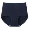 Pantaletas de Modal Finas de Tiro Alto para Mujer con Entrepierna Extendida, Control de Abdomen, Bragas Sin Costuras con Entrepierna de Seda Antibacteriana