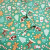 Véspera de Natal Papel de Presente Festivo Papel de Presente Vermelho e Verde Saco de Embalagem Flor Papel para Capa de Livro Veado de Natal Árvore Meias
