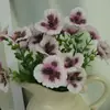 Amazon Flor Artificial Transfronteriza, Maceta de Plástico con Pensamientos, Pequeño Ramo de Flores para Arreglo, Flores para Decoración de Jardín