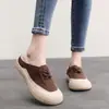 2026 Verano Nuevo Estilo Versátil Transpirable Suela Gruesa Sin Cordones Retro Moda Casual Zapatos de Tela Old Beijing para Mujer