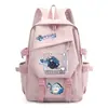 Mochila de Dibujos Animados Anime Tiburón Chica Gawr Gura, para Niños y Niñas, Estudiantes de Primaria y Secundaria, Gran Capacidad, Bolso Escolar Casual