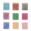 Varilla de Cristal Desechable Pincel para Labios Palillo Portátil Lápiz Labial Bálsamo Labial Película Glaseada Pincel para Teñir Color Flocado Lana Suave Pincel Cosmético para Labios