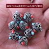 Prata de Xizang ponta oca diamante furo grande multi-estilo estrela Lua Bodhi Mestre Buda disse pulseira contas soltas perfuradas esmalte vítreo contas redondas